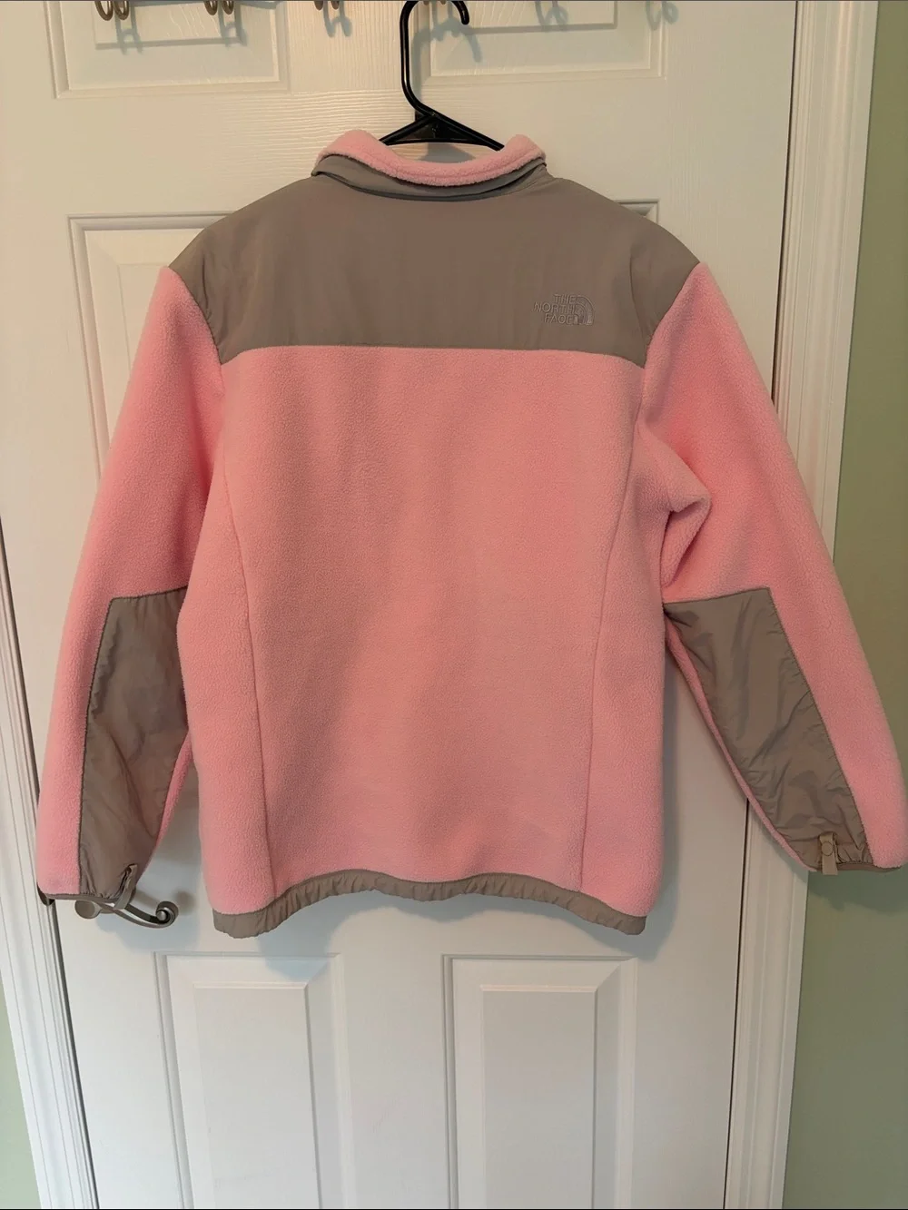 The North Face Pink and Gray Fleece Jacket Girls Size XL